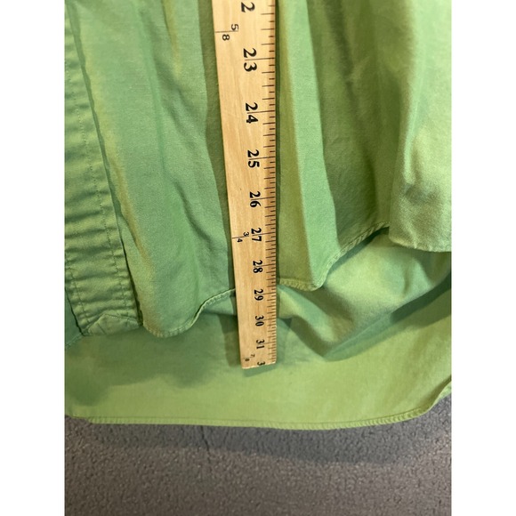 Ralph Lauren Shirt Mens 16 1/2 Green Yarmouth Pinpoint Oxford Cotton Button Down - Picture 5 of 8